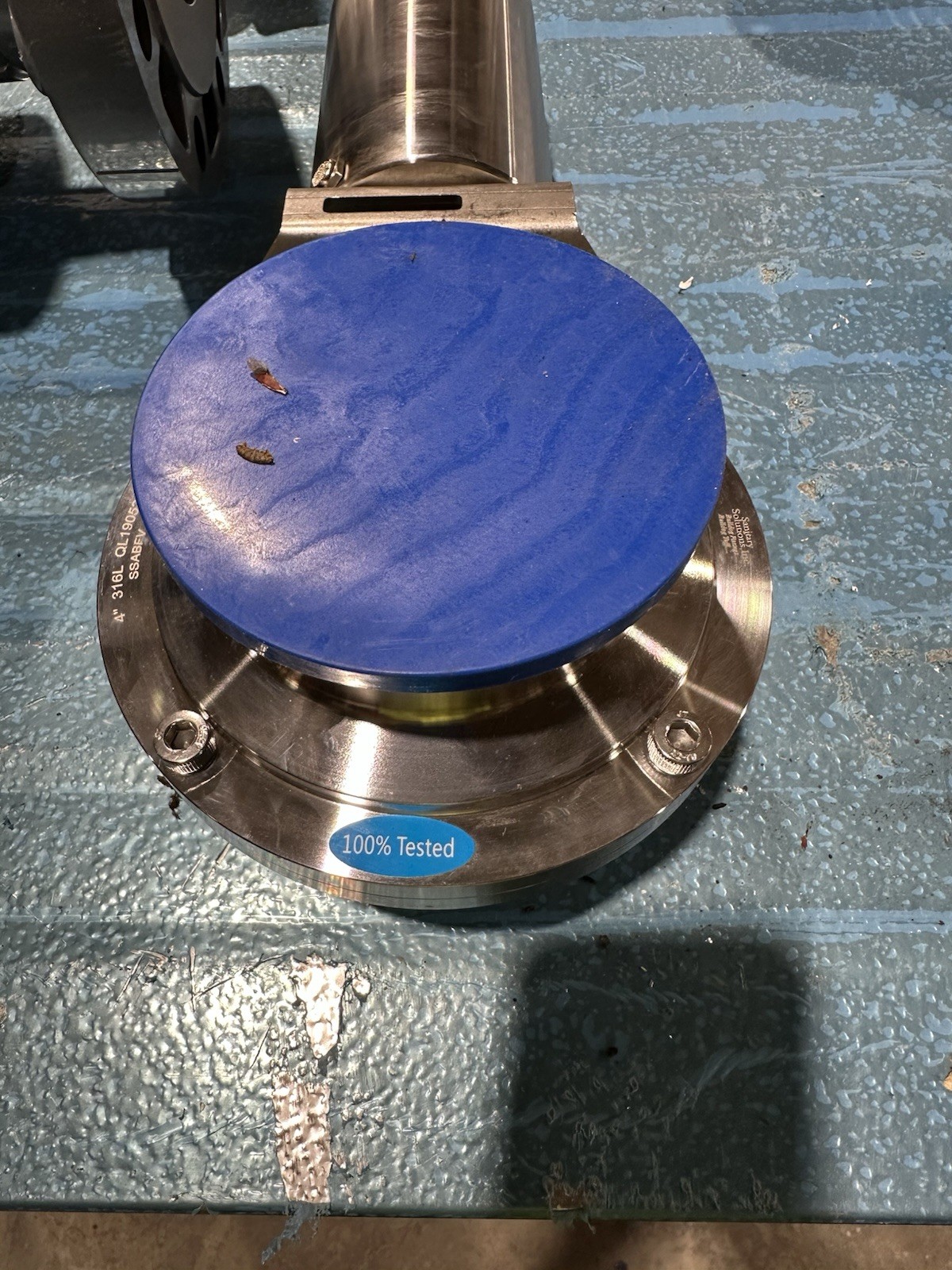 4” Tri Clamp Sanitary Single Acting Pneumatic butterfly Valve Ss304