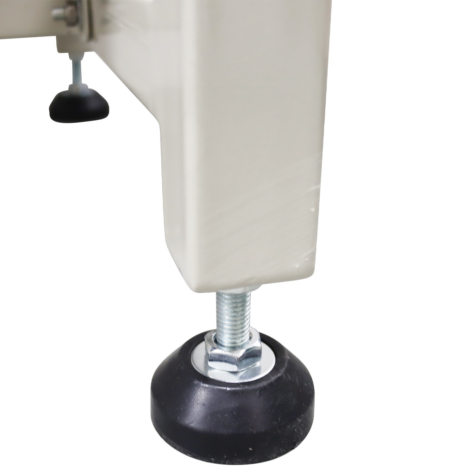 Open Box!Transport System 118in*11.8in L*W Black PVC Conveyor Belt 110V Shipping
