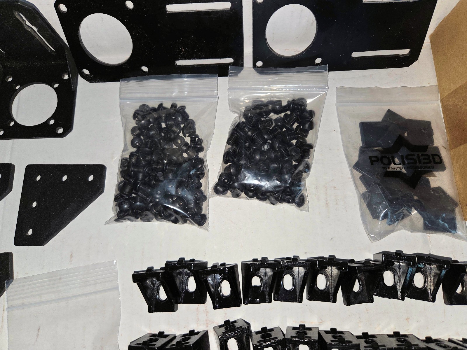 Large Lot Aluminum Extrusion, Angle Brackets, Bolts, T-Nuts, etc
