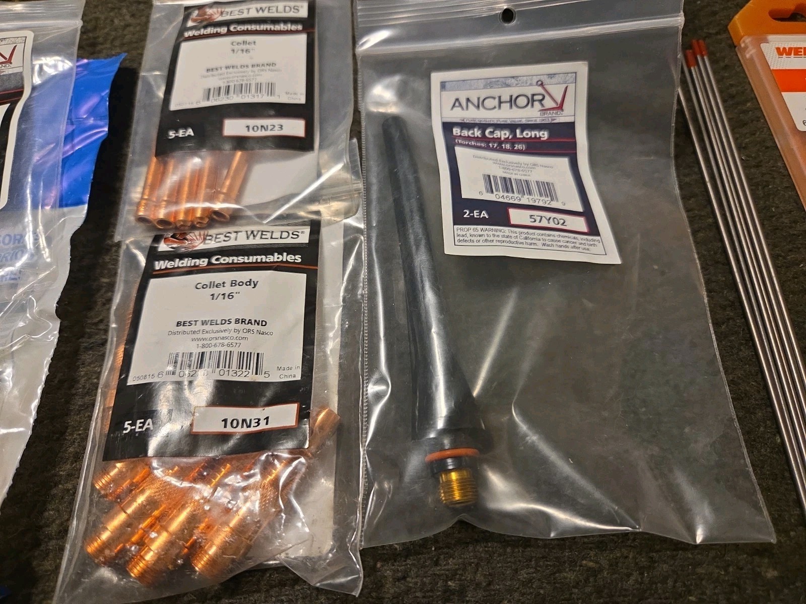 Tig Welding Lot Anchor, Miller, Best Welds, Weld Craft, Body’s, Collets, More