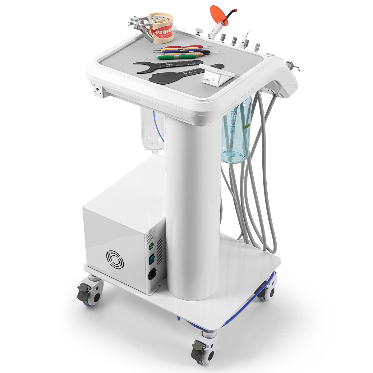Portable Dental Delivery Unit Air Compressor Suction Unit 4 Holes /Handpiece Kit