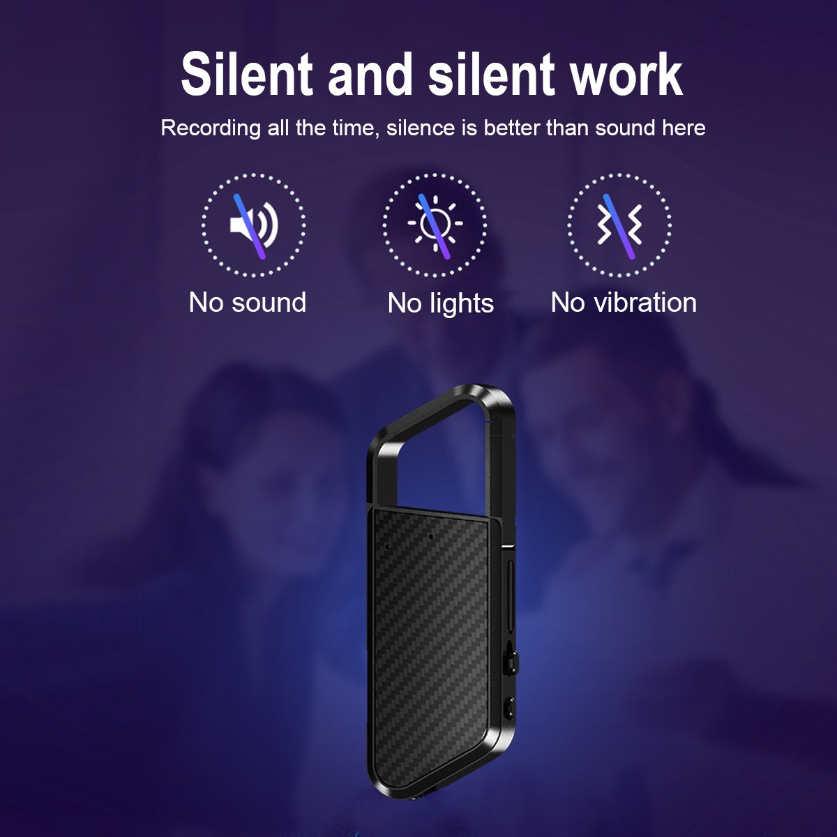 Mini Spy Hidden Audio Recorder Voice Activated Office Listening Device 128GB Su