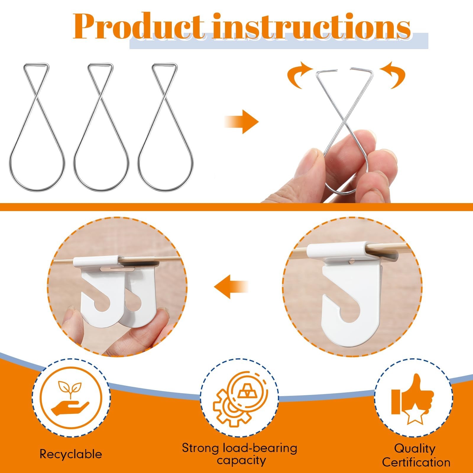 Vicenpal 100 Pcs Drop Ceiling Hooks Bulk for Classrooms Offices Hanging Set, …