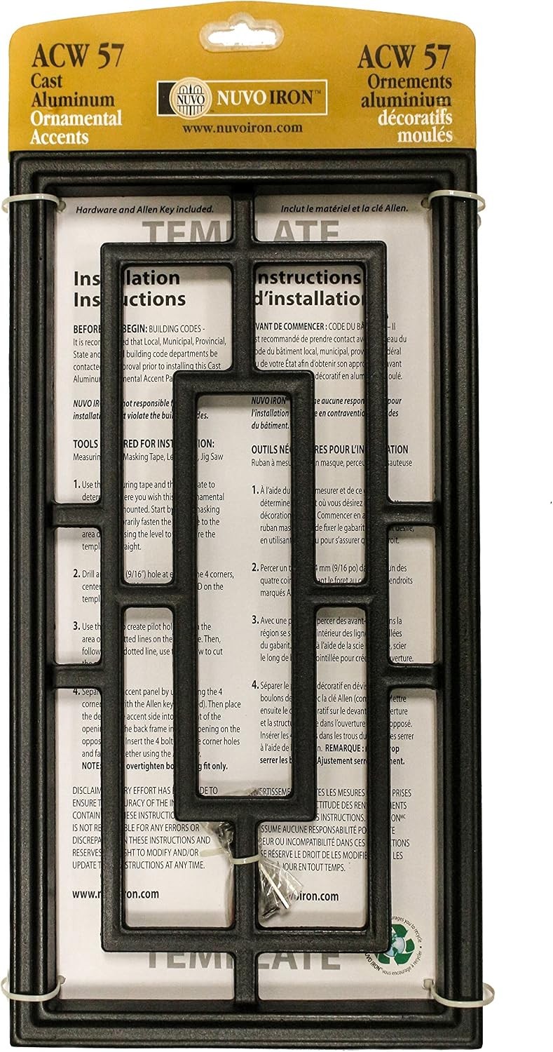 Decorative Insert for Fencing Gates Home Garden – Rectangle