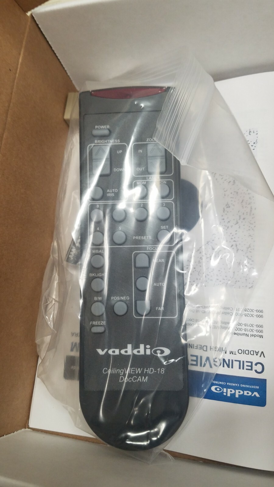 Vaddio CeilingVIEW HD-18 DocCAM with Quick-Connect Short Range (SR) 999-3018-000