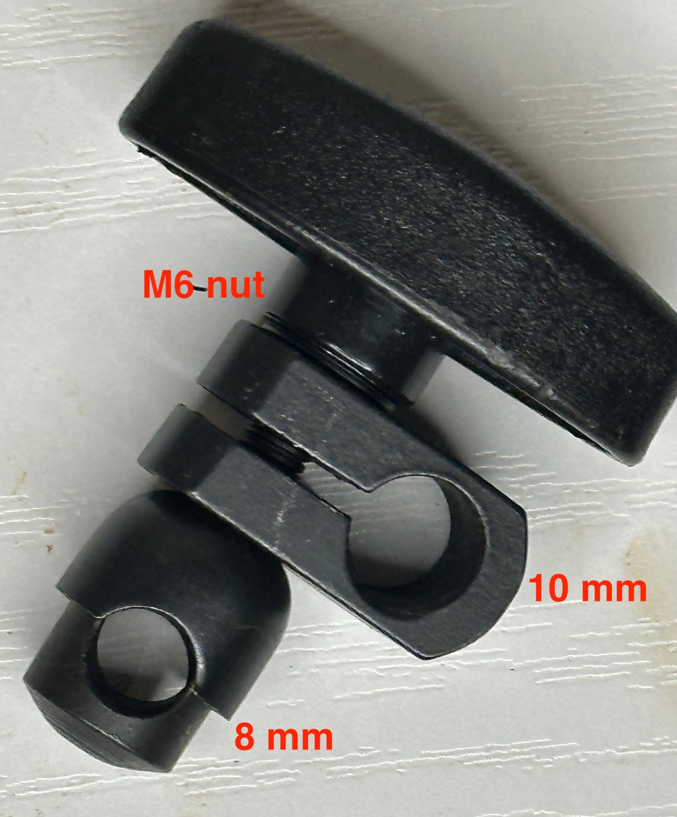 D8-D10 swivel clamp for dial test Indicator or X clamping of 18 mm & 10 mm rods
