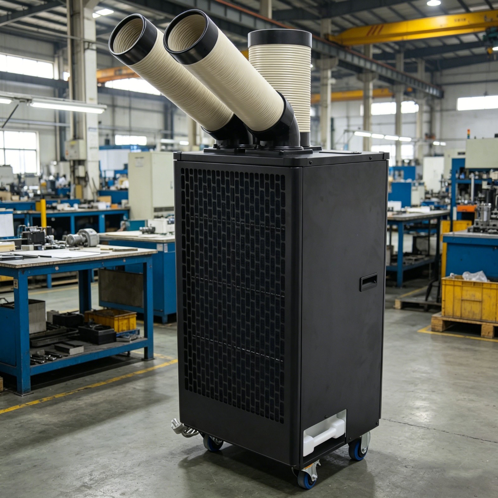 Industrial Air Conditioner 2Column Air-Cooled Mobile Aircon 220V Portable Unit