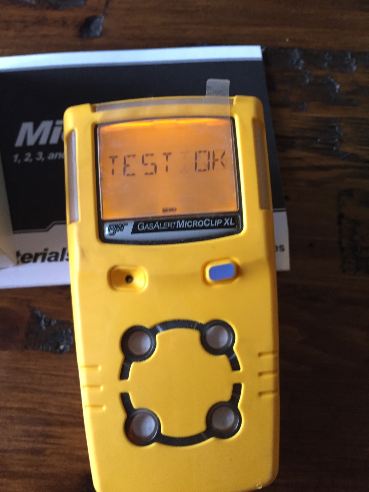 MultiGas H2S,LEL,CO,O2 MicroclipXL BW Technologies Calibrated, New Oxygen