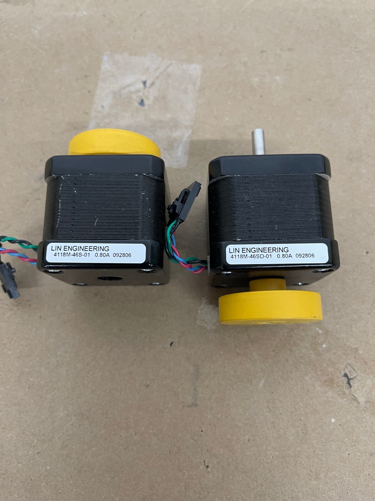 2 LIN Engineering 4118M-46S-01 Hybrid Stepper Motor W/ 2 Vexta Damper D4CL-5.OF