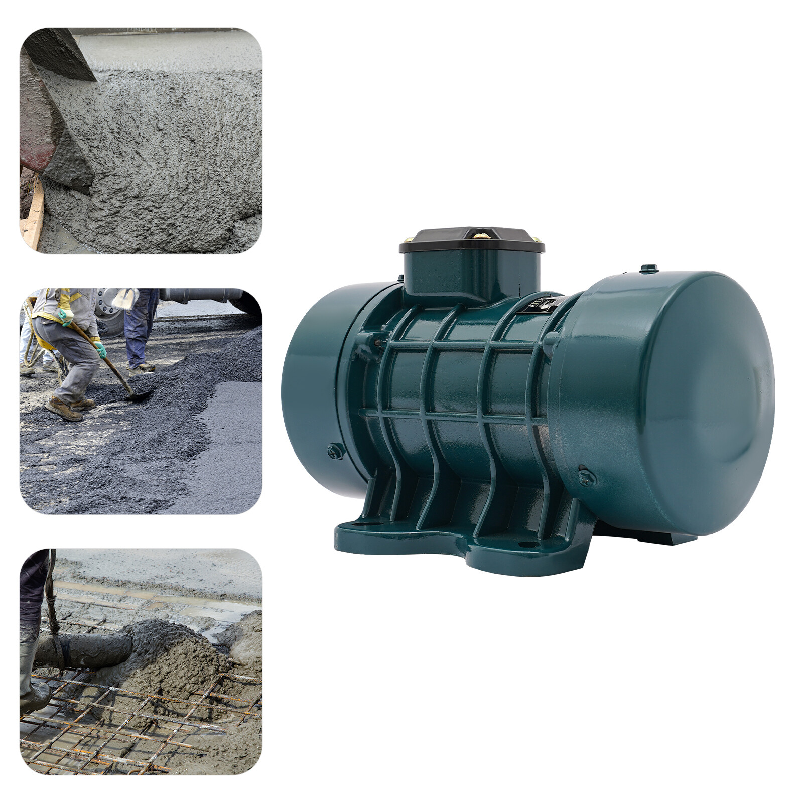 High-Performance Dark Green Concrete Vibration Motor – 250W Aluminum Design
