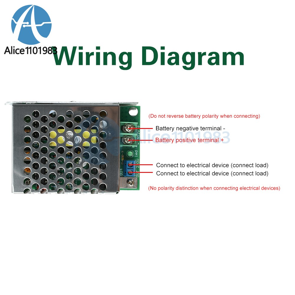 DC 12-14.5V to AC 220V Inverter Module 50-100W DC-AC Step-Up Transformer Module