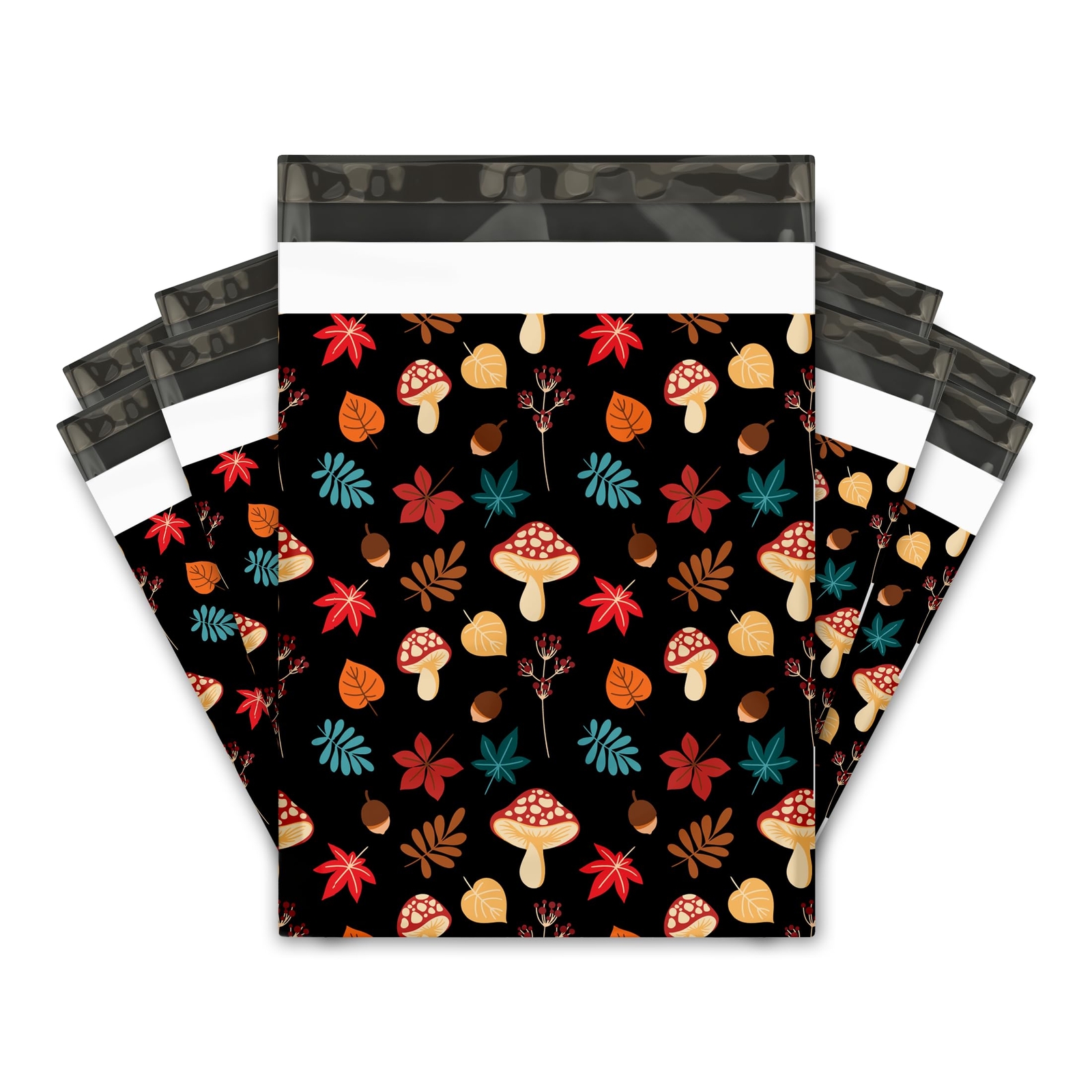 10×13 100 Fall Medley Designer Poly Mailers Shipping Envelopes Premium Printe…