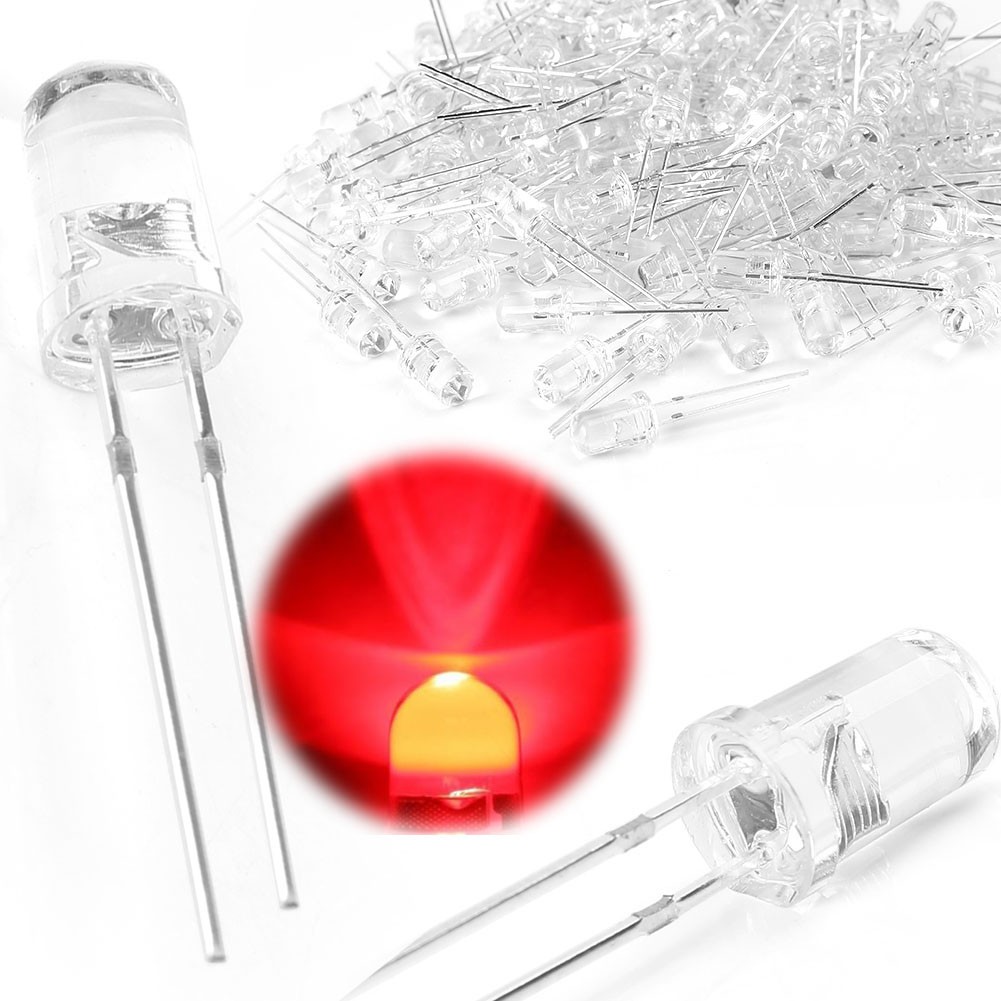 5mm Ultra Bright LED White Light Bulb Lamp 20000mcd Super Bright 100PCS Auto US