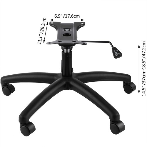 Office Chair Base Replacement 28″ Heavy Duty Swivel Chair with Wheels Casters