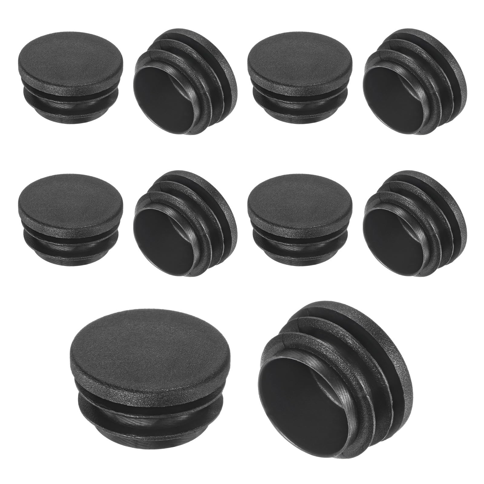 10-Pack Round Plastic Hole Plugs, 1.25″ (32mm) Plastic Tubing End Caps for Pa…