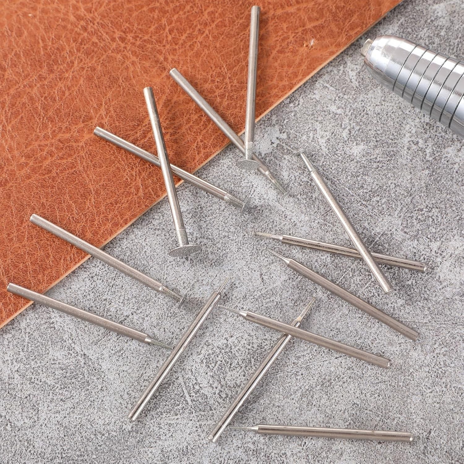 High-Speed Steel Diamond Burs Set – 13 Bowl Shape Bits for Jewelry & Stone Work