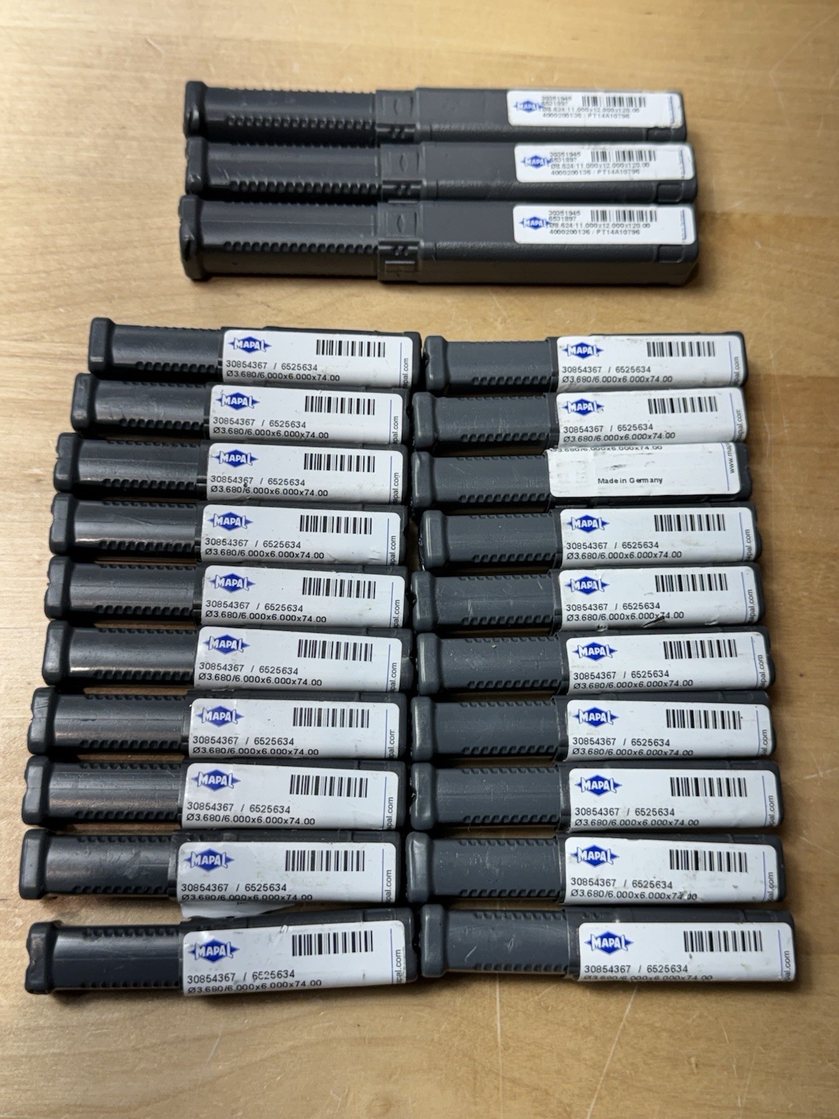 23 QTY – MAPAL PRECISION TOOL (3) 6531897 & (18) 6525634 Made in Germany LOT