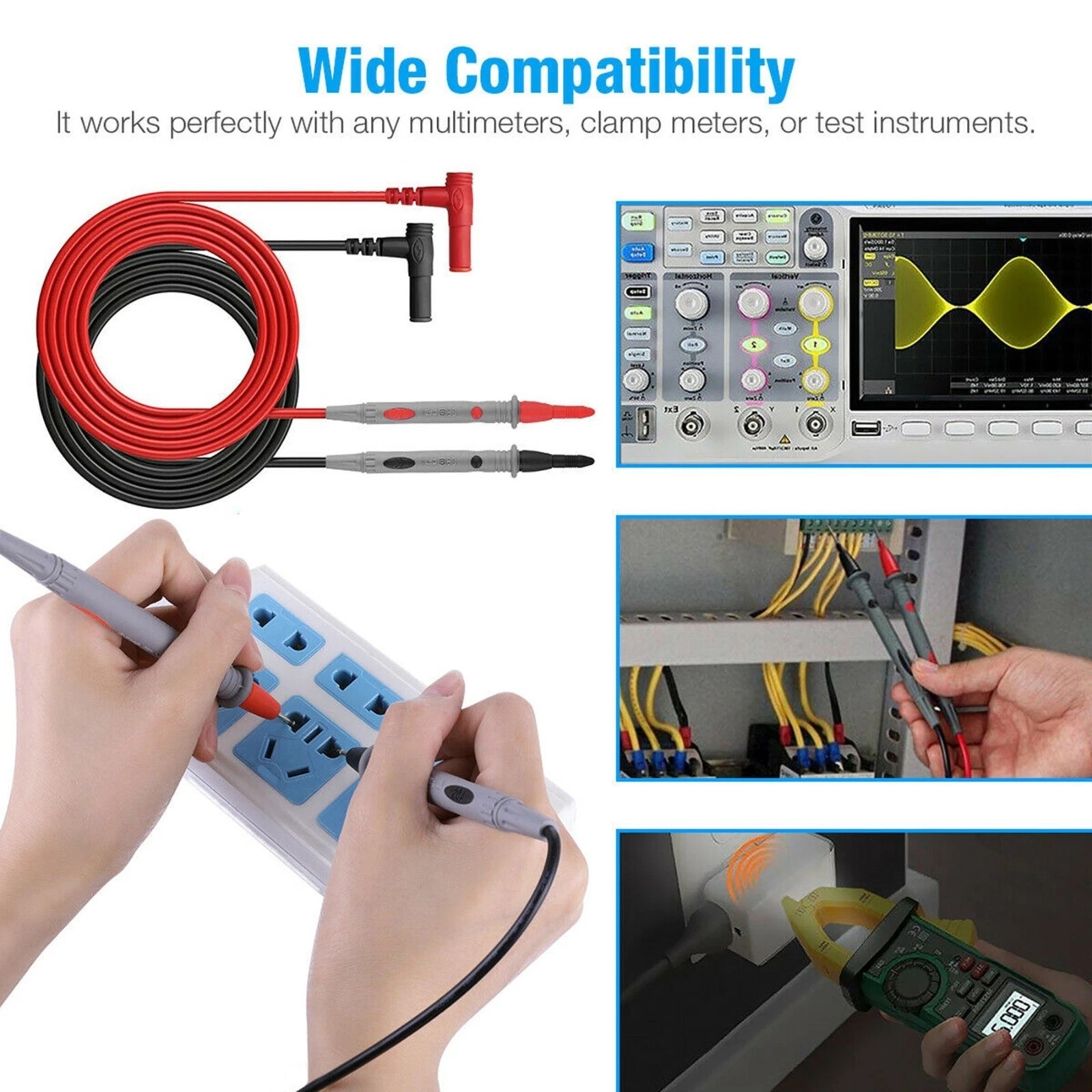 Digital Multimeter with NCV – Measures AC/DC Voltage, Ohm, Diode, Amperage