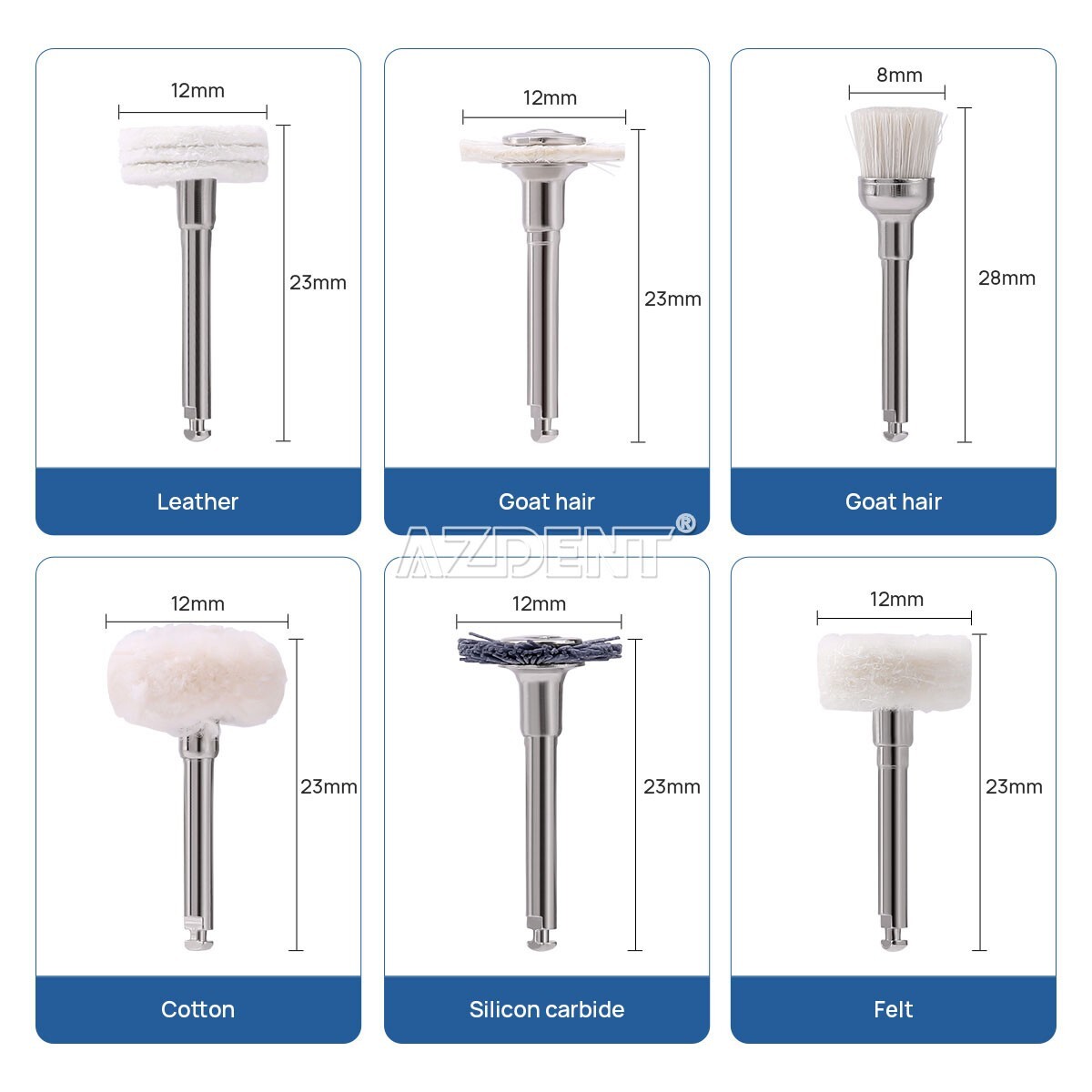 Dental Composite Polishing Kit RA Finishing & Polishing F Low Speed Handpiece AZ