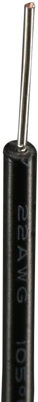 BNTECHGO 22 Gauge PVC 1007 Solid Electric Wire Red and Black Each 100 Ft 22 AWG