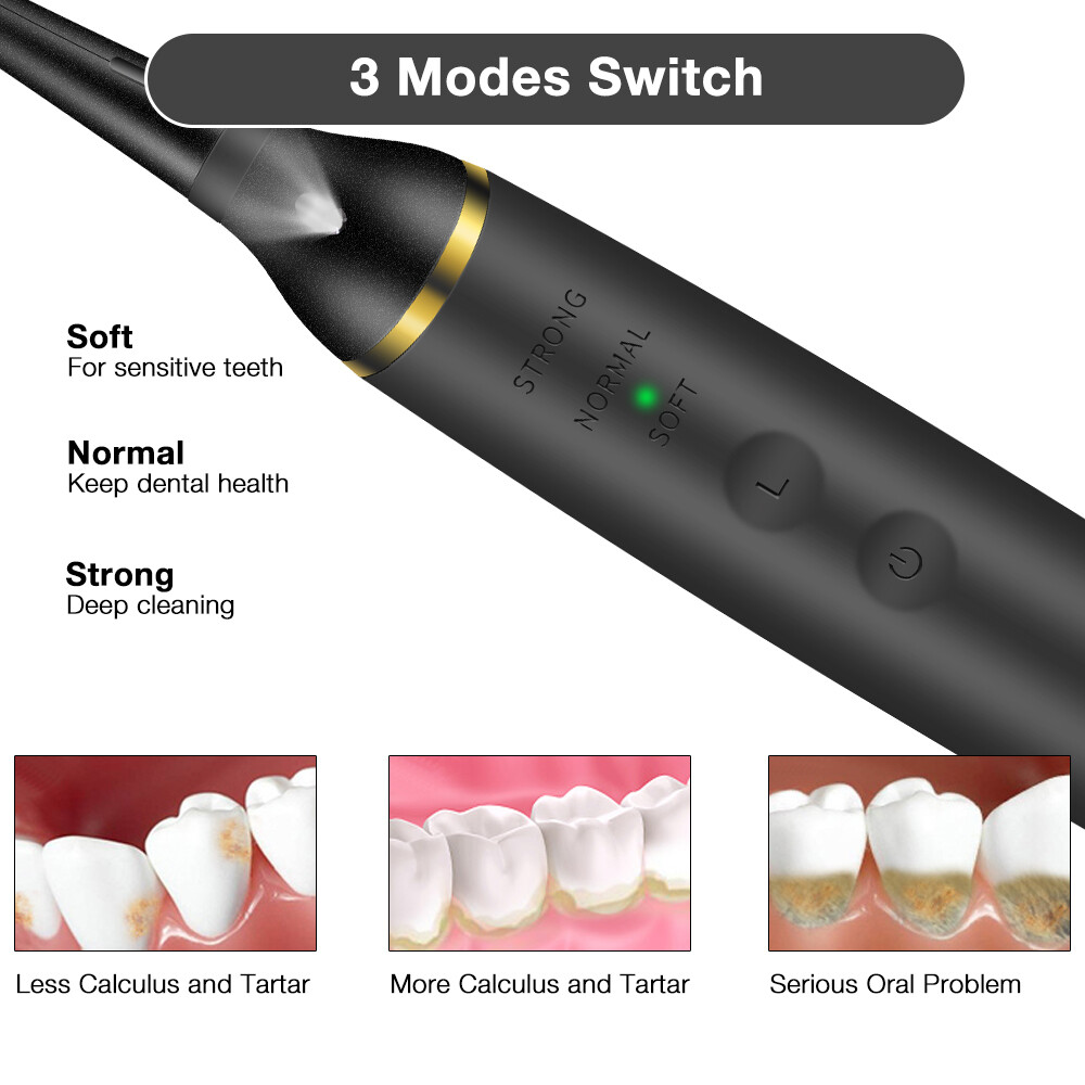 Ultrasonic Dental Scaler Calculus Tartar Remove Teeth Clean Tool Tooth Whitening