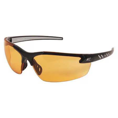 Edge Eyewear Dz114-G2 Zorge G2, Safety Glasses, Anti-Scratch, Amber Lens, Black