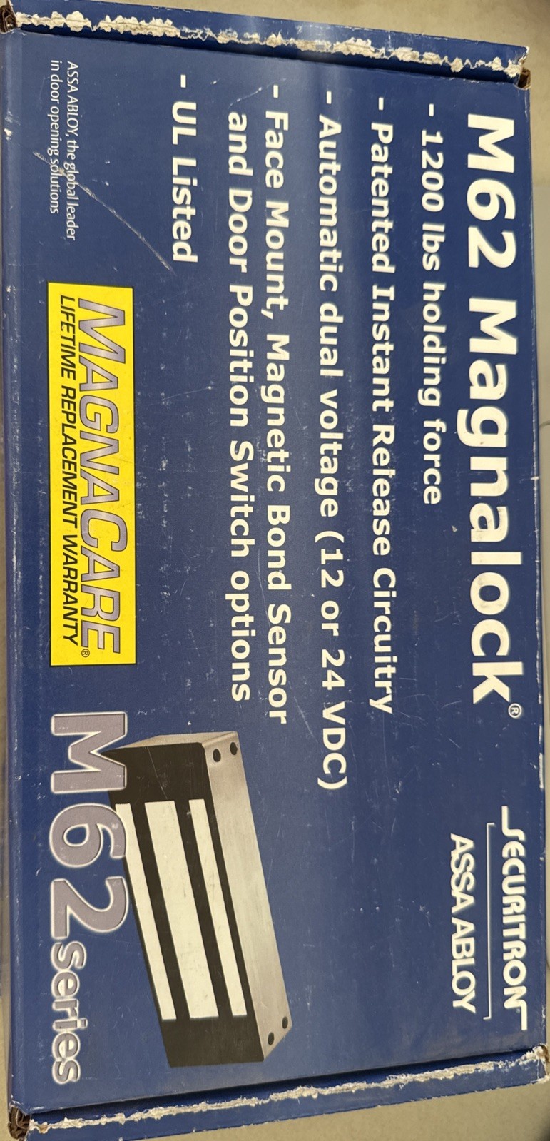 Securitron M62BD Maglock 1200lb 12/24 VDC – MBS – DPS