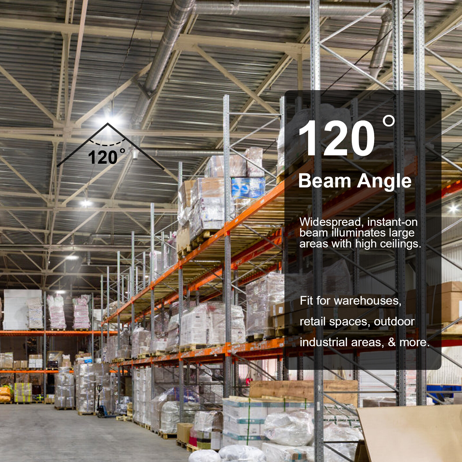 20Pack UFO LED High Bay Light 300W, Plug &Play Lighting for Warehouse Garage GYM