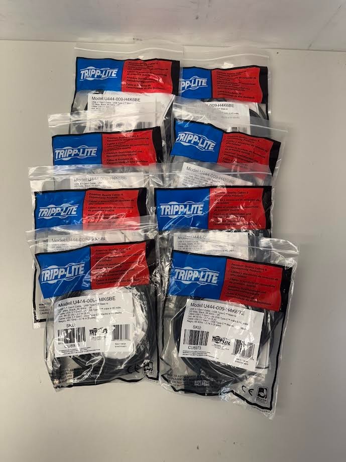 Eaton Tripp Lite Cable Assembly USB C Male Plug to HDMI-A Male LOT OF 8