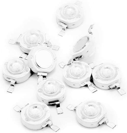 10pcs High Power 3W 395nm UV LED Chip SMD COB Light Emitter Diode Ultra Violet