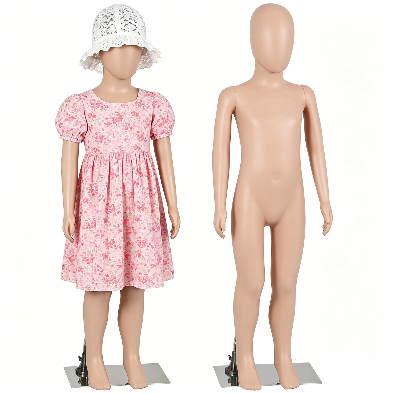 Detachable Kids Mannequin 360° Head Child Dress Form for Clothing Shop Nude