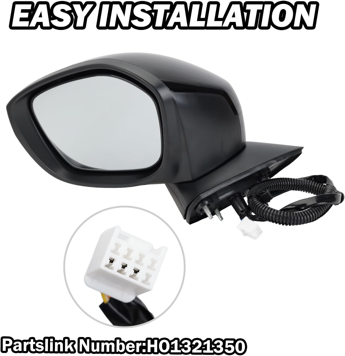 Left Driver Side Mirror Compatible with 2022 2023 2024 2025 Honda Civic Sedan/Ha