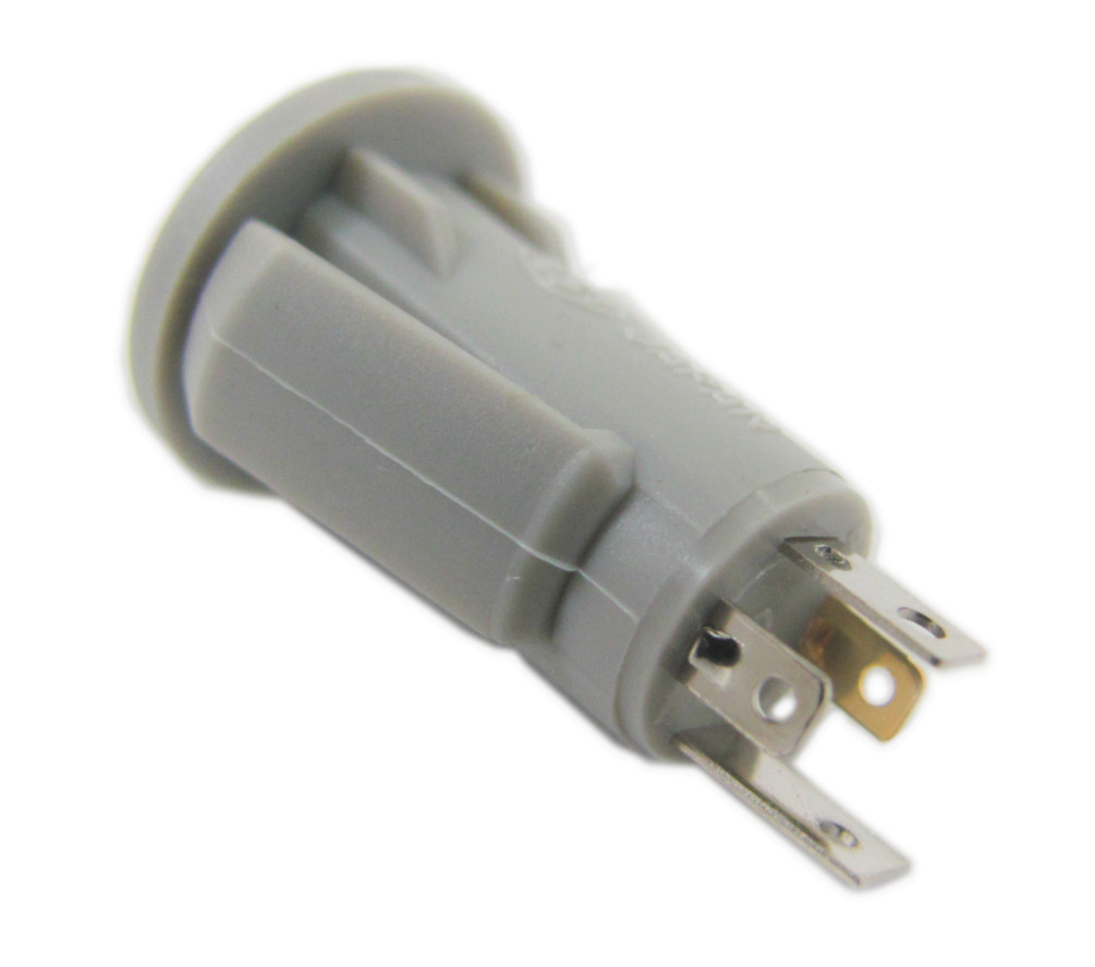 3.5mm Cellphone TRRS Mini Plug 4 Cond Jack – Snap-In Panel Mount PHIL 70-539B
