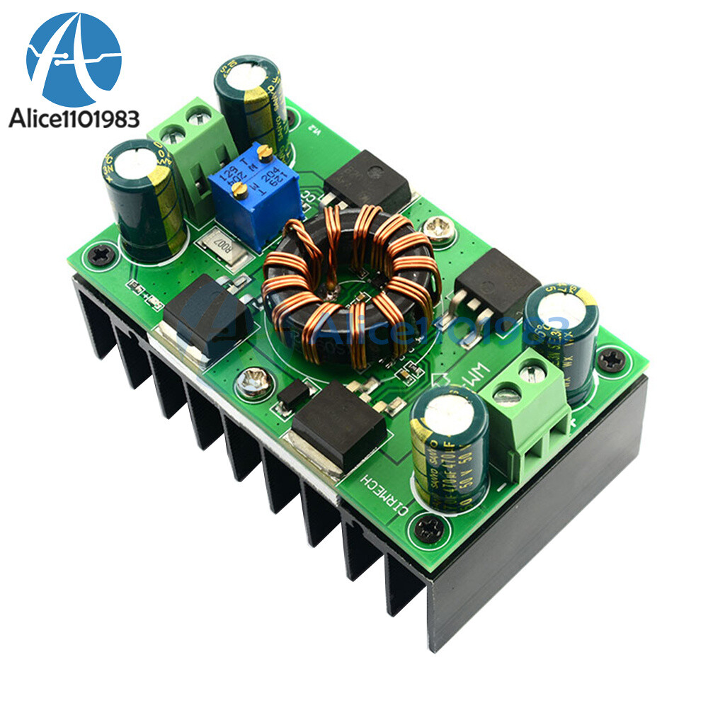 DC 5V-30V 300W 10A CC CV Auto Step-Up Step-Down Buck-Boost Power Supply Module
