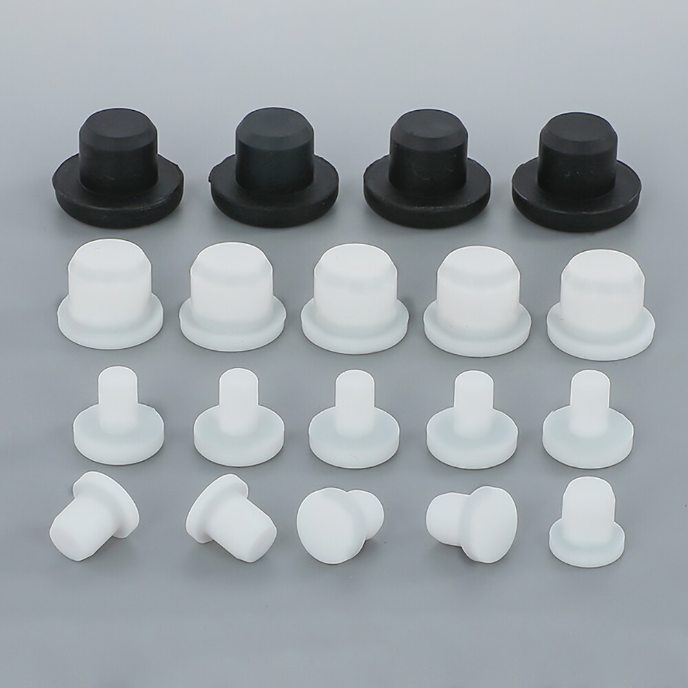 Rubber Solid Plugs Silicone Bung Dia 2.7-14mm Seal Hole Plugs Blanking End Caps