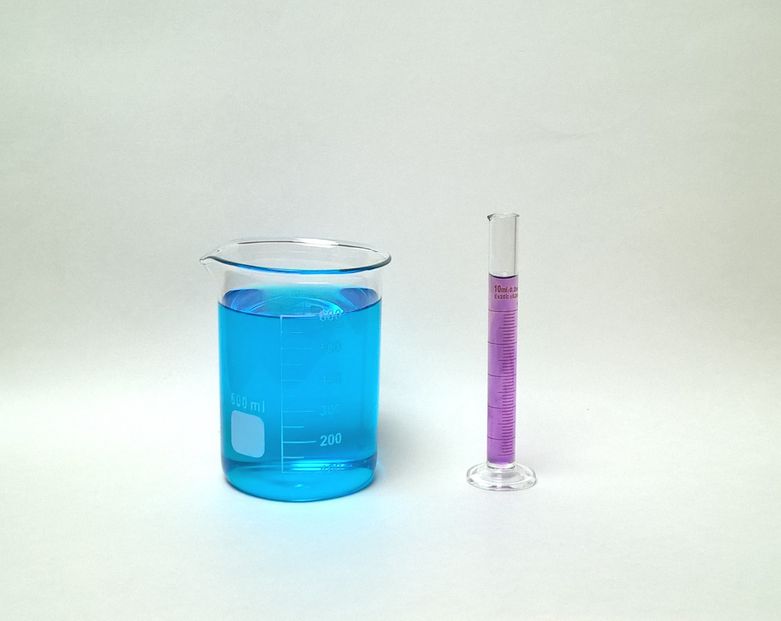 Beaker 600mL Cylinder 10mL set Borosilicate Glass Lab Glass griffin New
