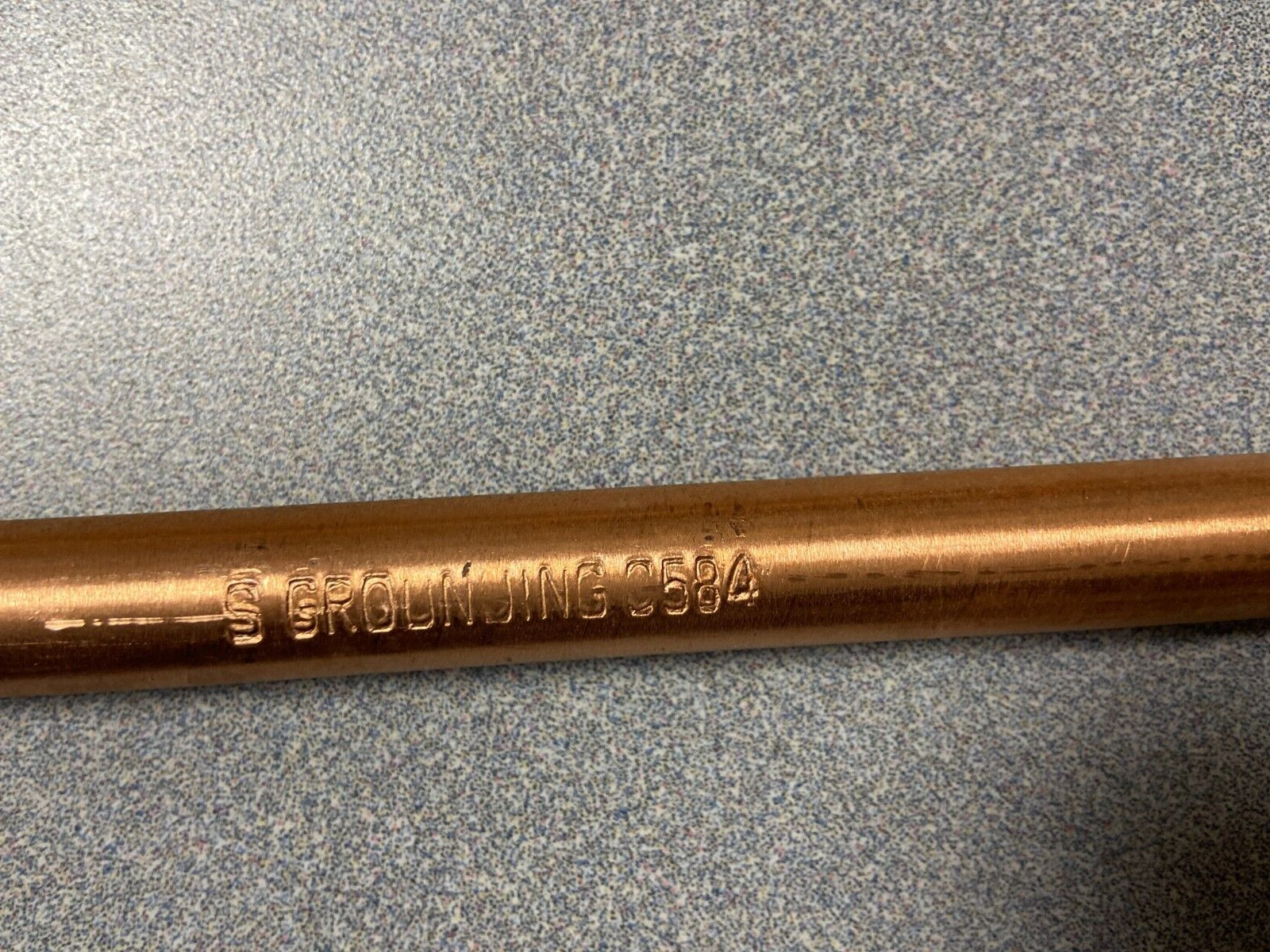 (4) NEW Pointed End Ground Rod: 5/8 In Dia, x 4 Ft Copper Bonded