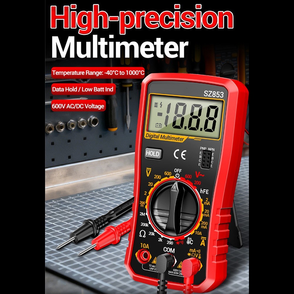 SZ853 1999 Count Multimeter with Data Hold Function for Stable Reading Capture