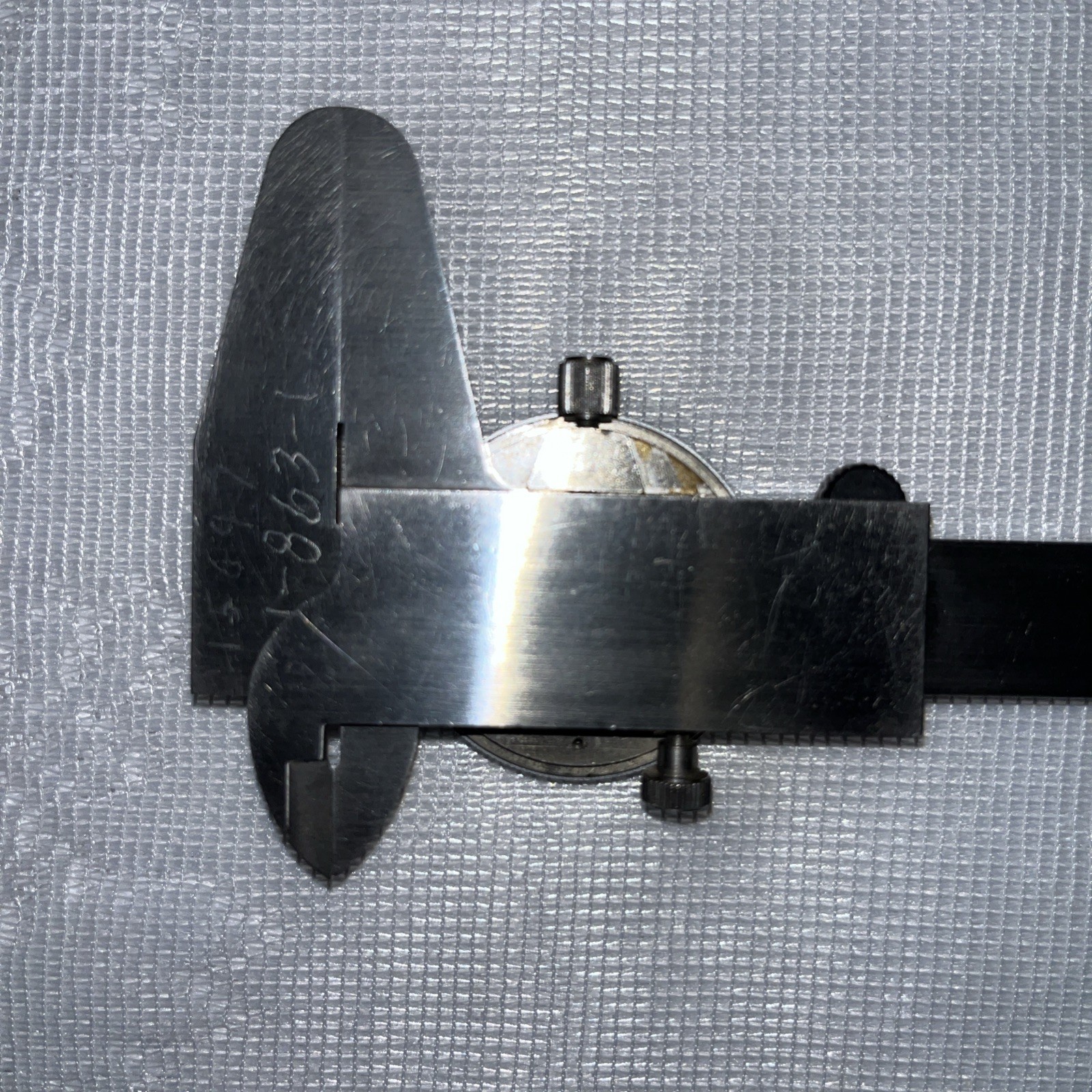 TESA Brown & Sharpe Dial Caliper Model 579-1 Made In Switzerland Missing Crystal