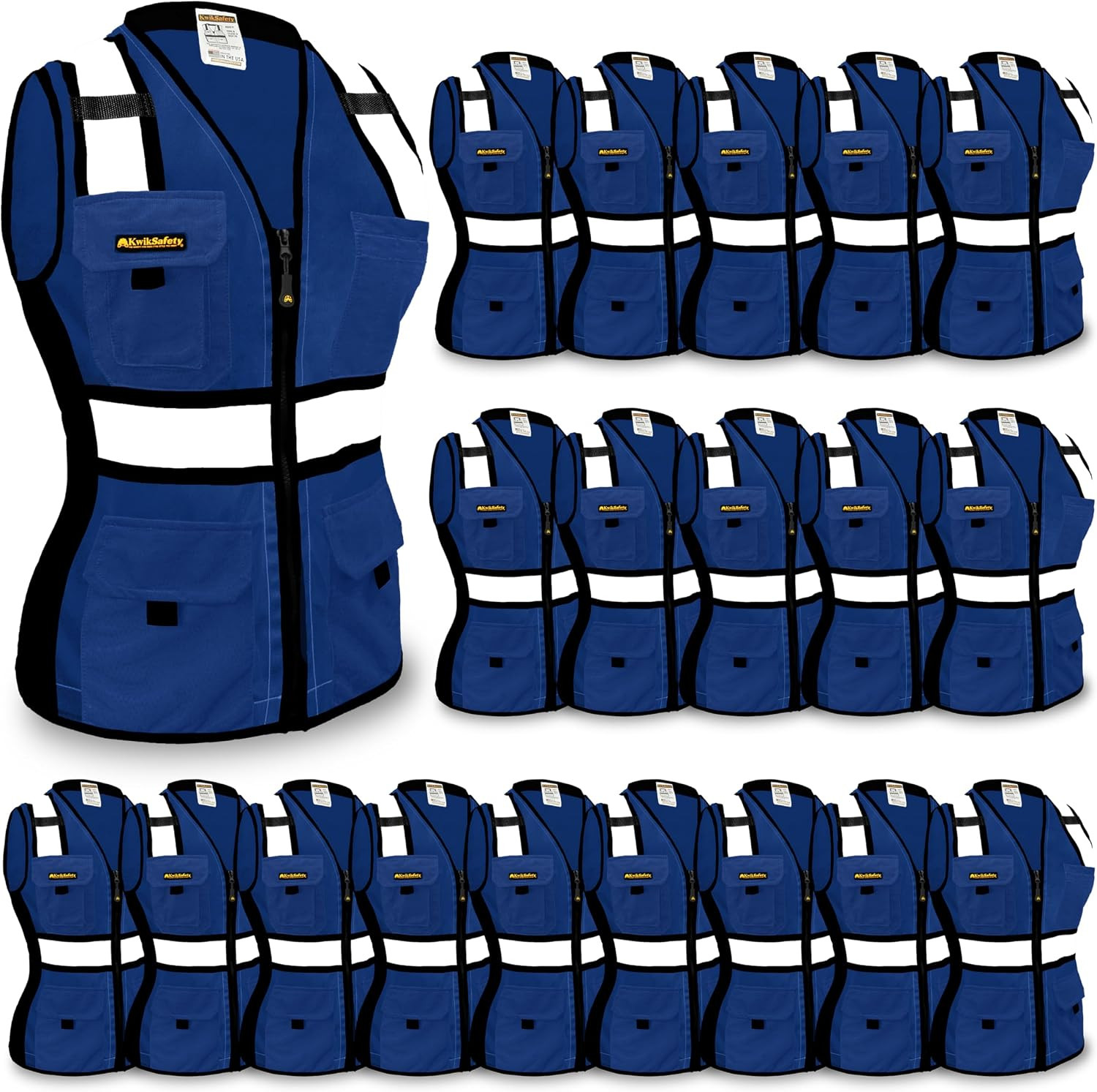 Multi-Color Safety Vest for Women ANSI Class Unrated Hi Vis Vest