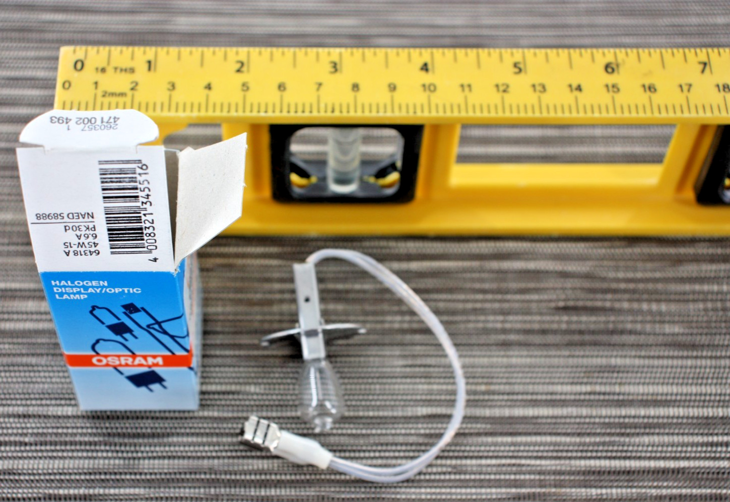 Qty 10 OSRAM 6.6A 64318 A PK30D, 45W Current Controlled Halogen Airfield Lamps