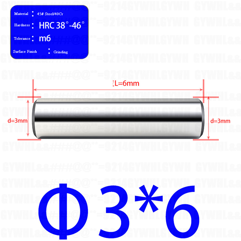 3mm 4mm 5mm 6mm 8mm 10mm 12mm – 30mm Metric Dowel Steel Pins Hardened & Ground