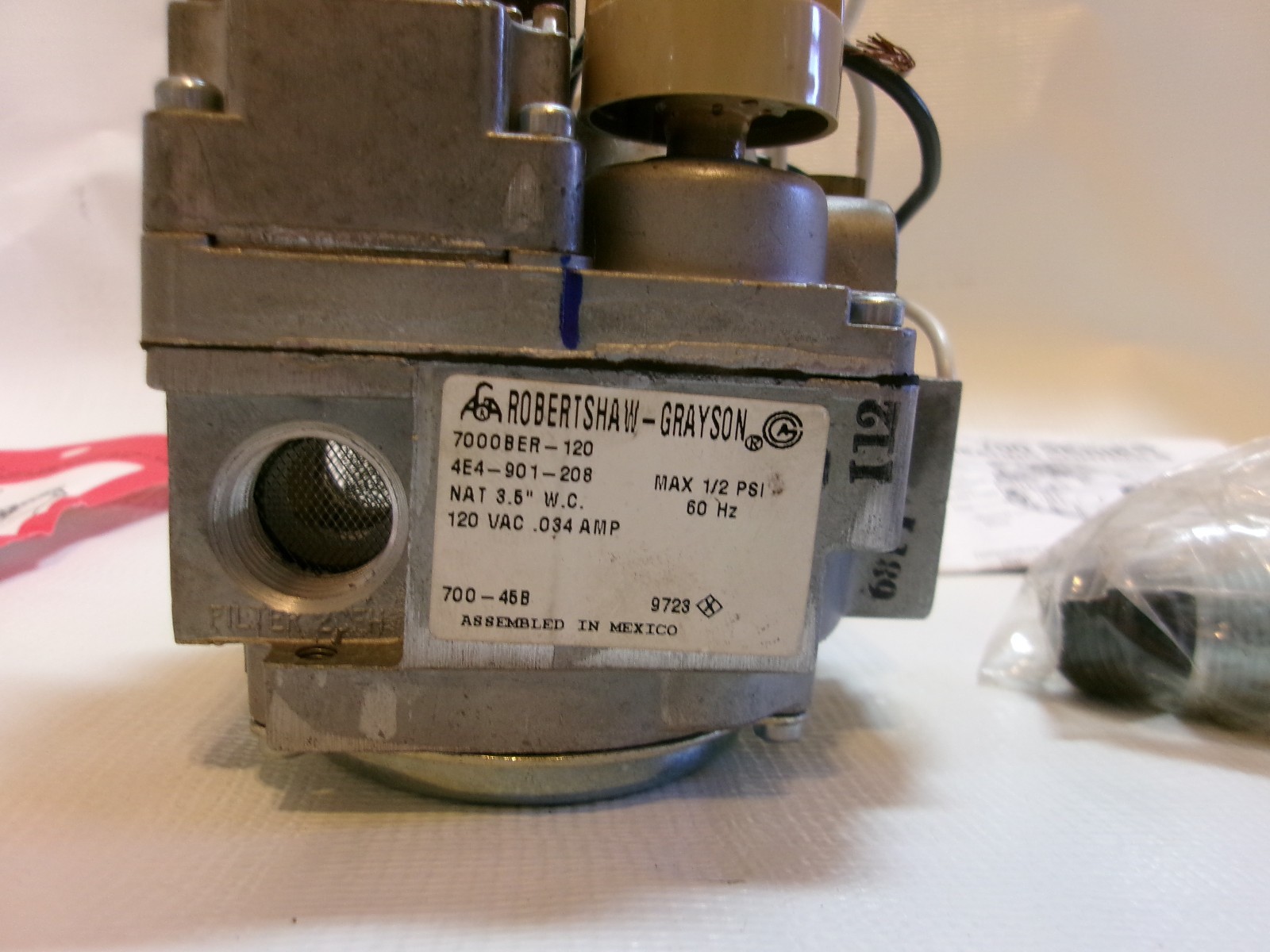 Robertshaw Gas Valve 700-452 7000BER-120 for Vulcan 840126-00011 54-1013 with Bo