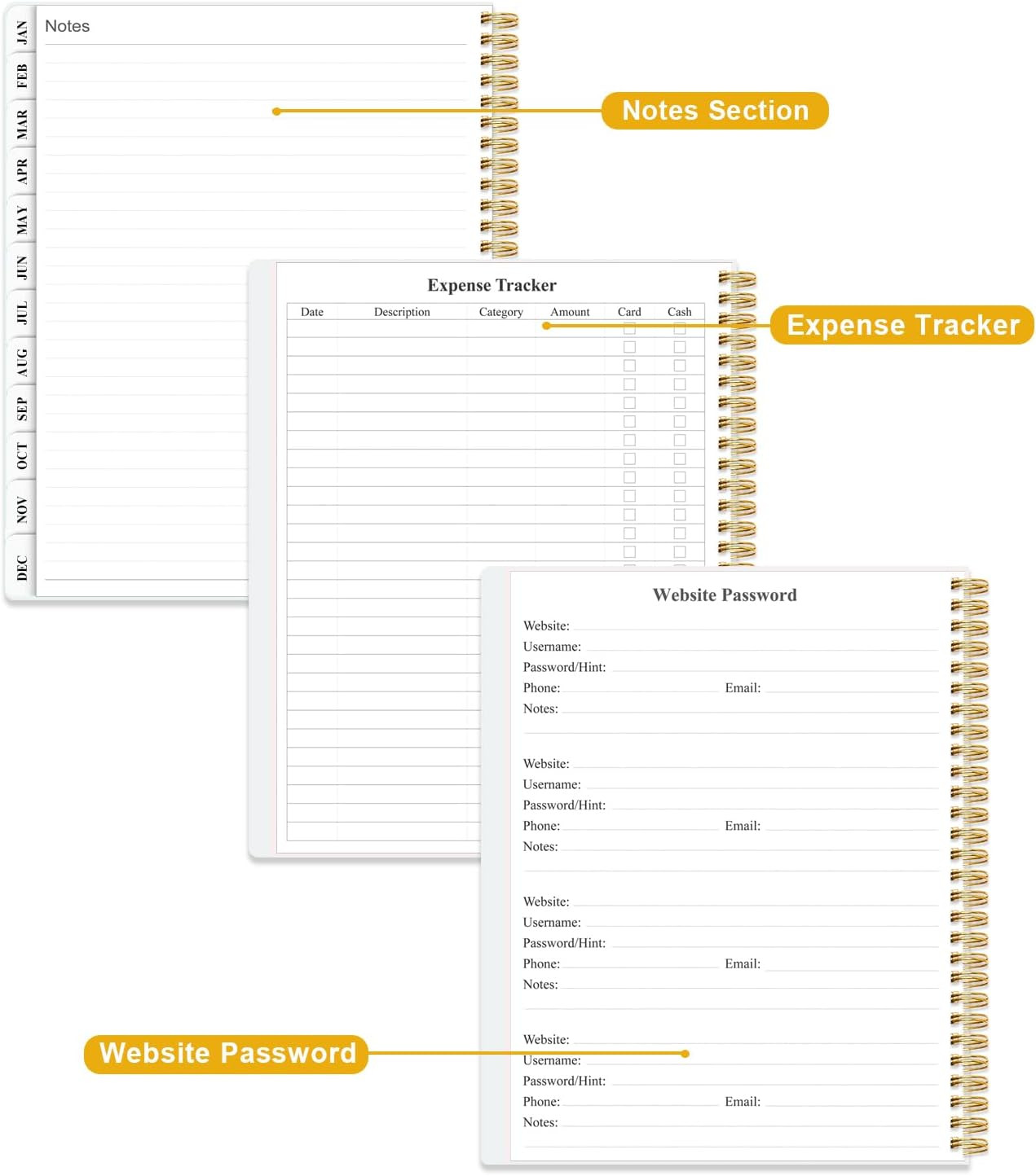 Planner 2026 – Weekly & Monthly Planner from January 2026 to December 2026, Agen
