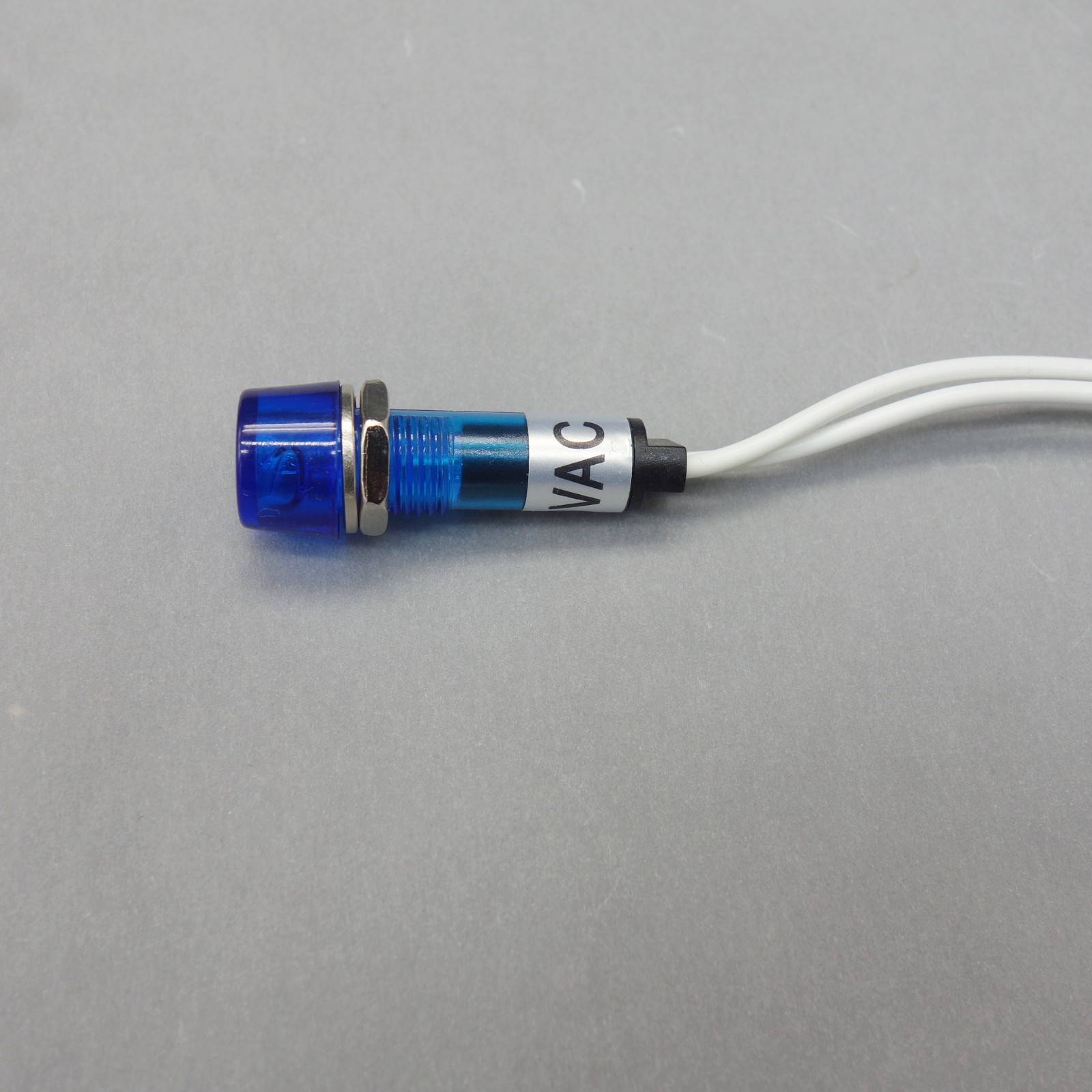 10Pcs 120V AC/DC 10mm Blue Mini LED Pilot Lights CYLINDRICAL Cap with wire USKY3