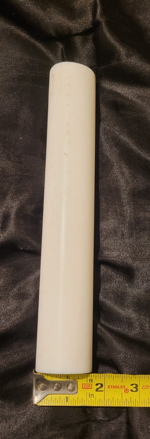 Teflon 1 5/8 Dia Round Stock 9 1/2″ long (1.625 X 9.500) INV#W-90