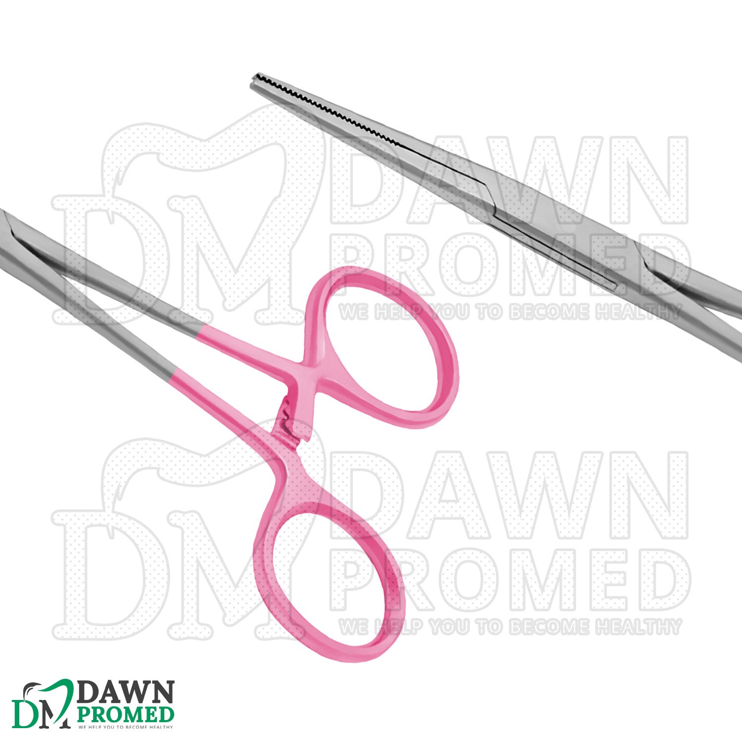 Kelly Hemostat Forceps 5.5″ Straight Pink Surgical Instruments German Grade