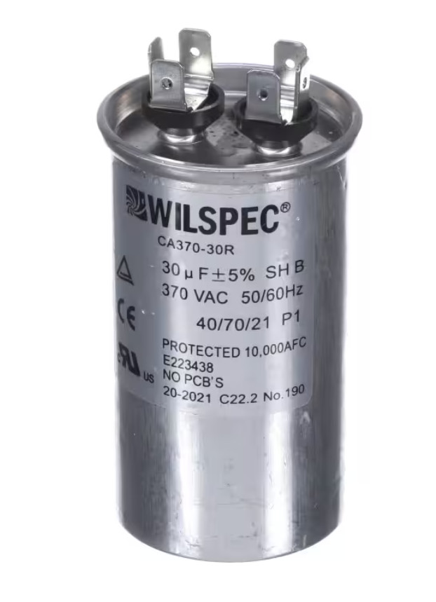 Hoshizaki CA370-30R, Run Capacitor, 30uF, 370 V