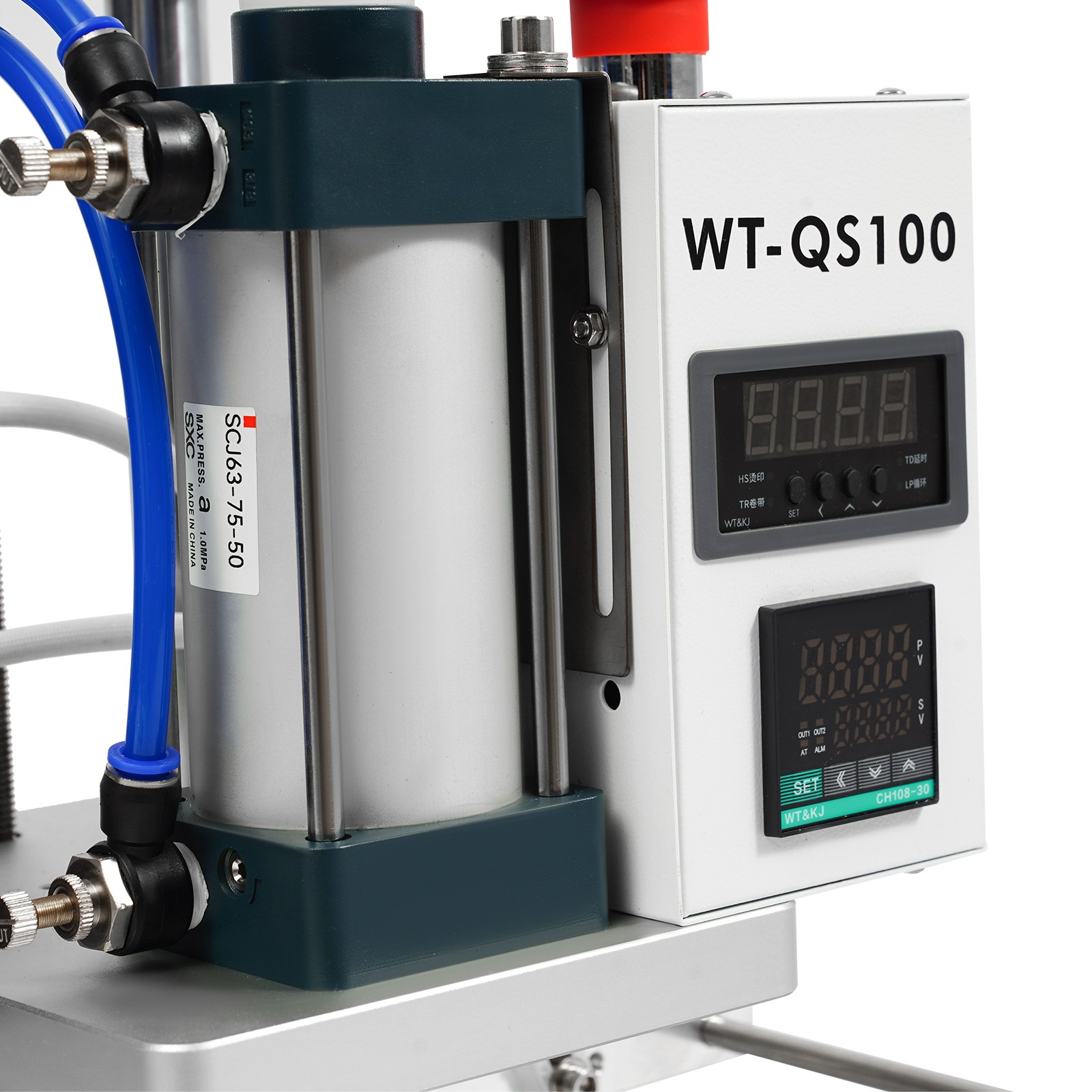 Pneumatic Hot Foil Stamping Machine PVC Leather Pu Paper Digital Emboss Machine