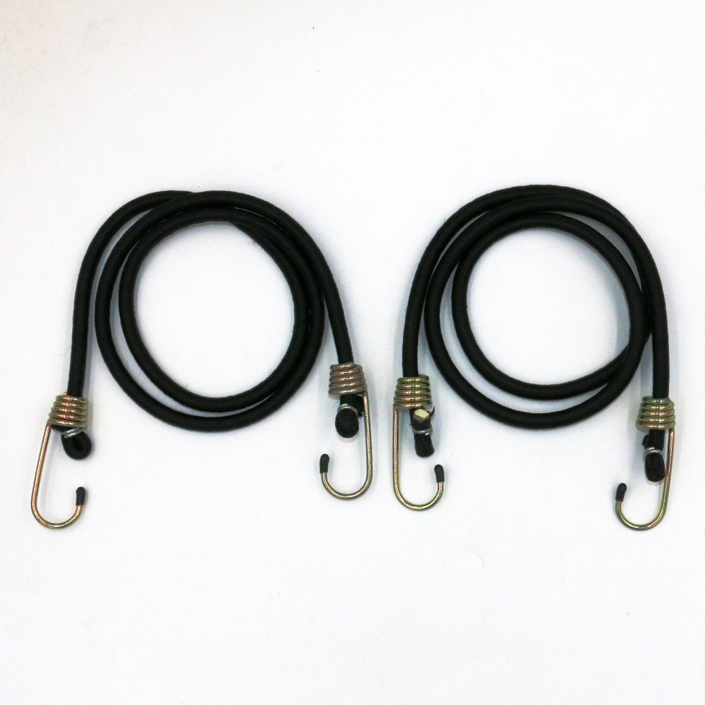 48 Inch Heavy Duty Rubber Bungee Cords With Hooks Securing Loads Camping 2 Pack